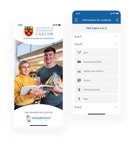 IT Carlow UI mockup